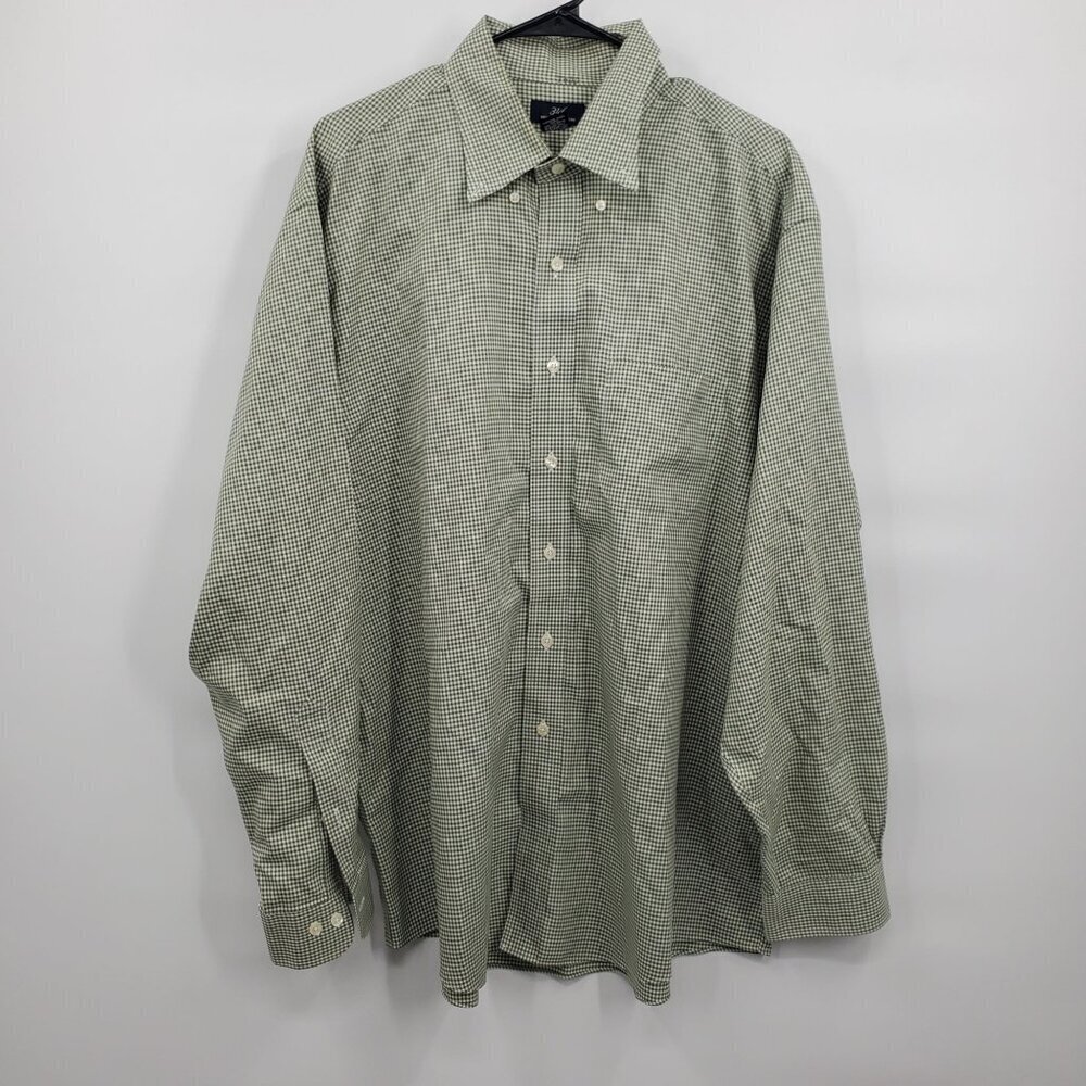 Brooks Brothers Long Sleeve Full Button Up Shirt Top Men Size XL Non Iron